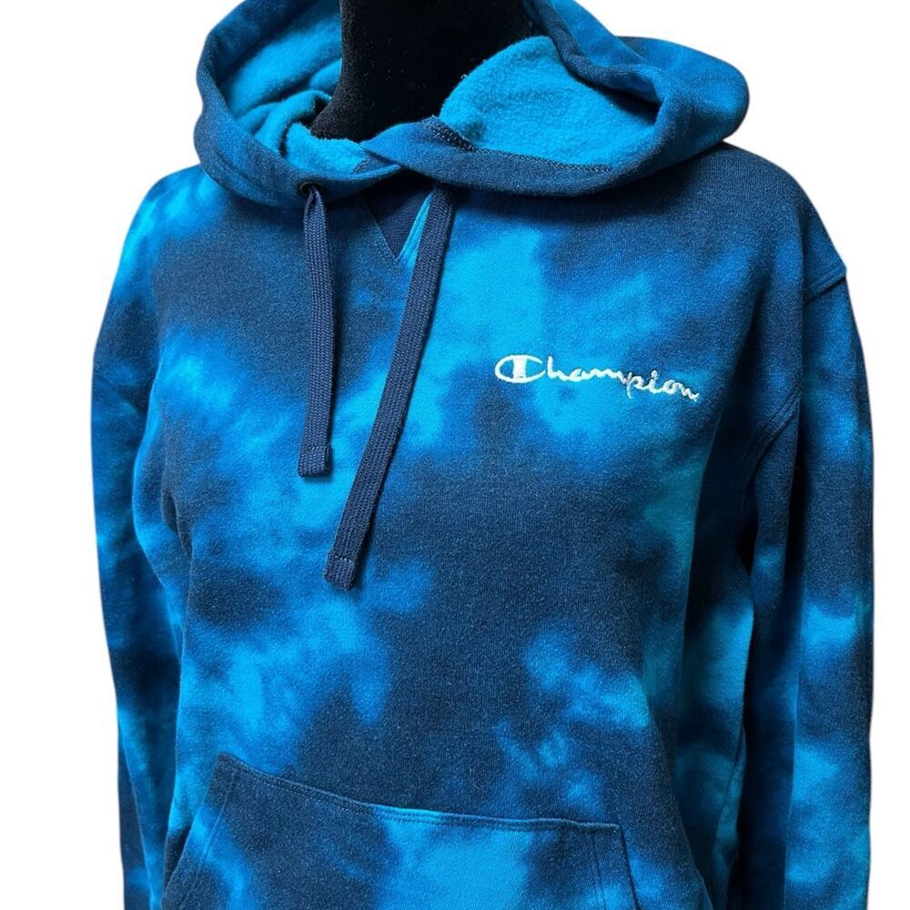 Champion M women’s tie dye hoodie sweatshirt